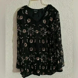 Channa blouse with exquisite sequin detail